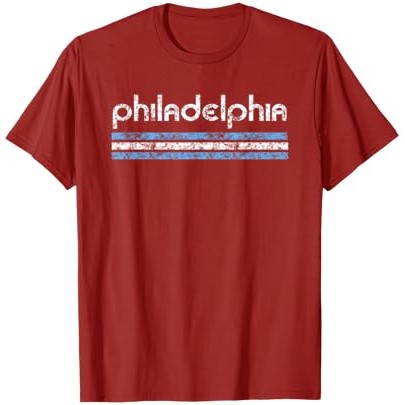 Kaos Philadelphia Pennsylvania Retro Kaos Vintage Throwback |kihIamia|