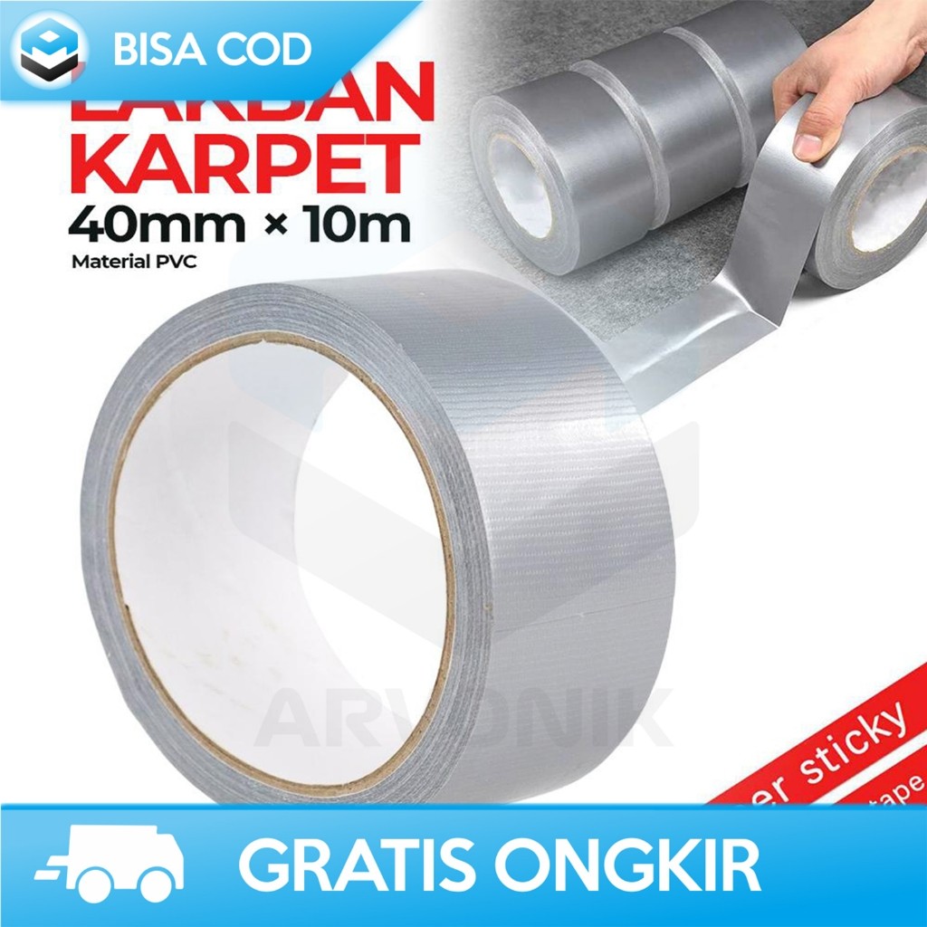 LAKBAN SUPER LENGKET KARPET LANTAI PERMADANI DUCT TAPE FLOOR STICKY