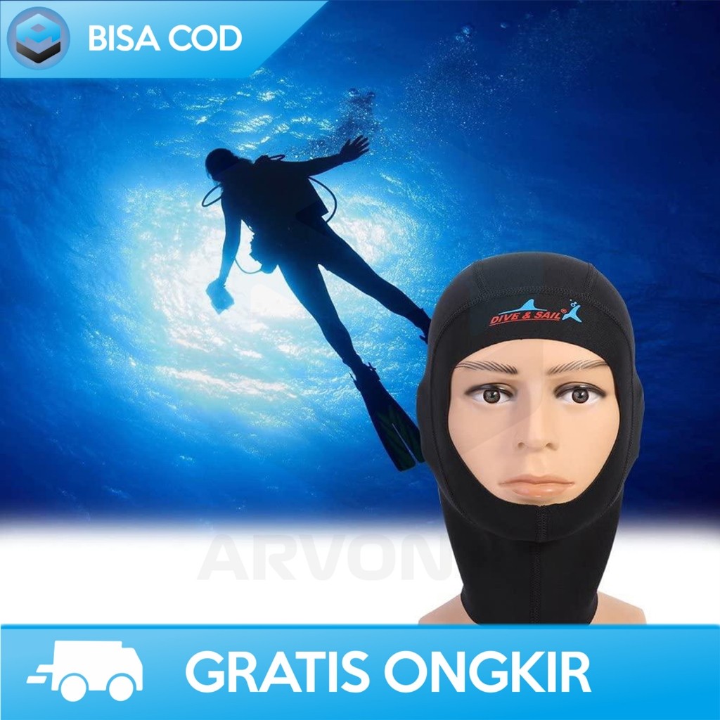 SNORKELING MASK FULL FACE SCUBA DIVING PELINDUNG KEPALA RENANG