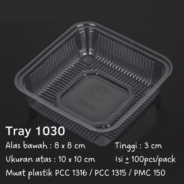 

Tray Mika Plastik T1030 Mooncake 180gr Pia Kue Bulan Pudding Bolu