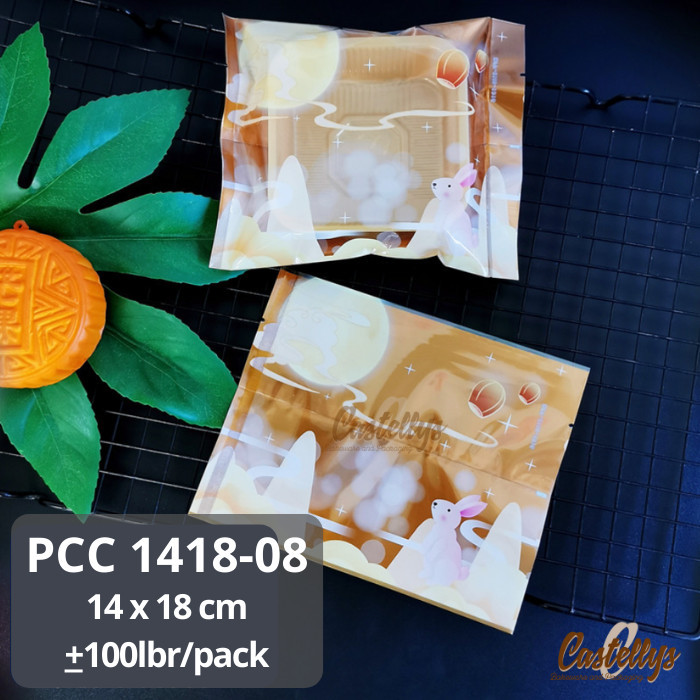 

NEW Plastik Mooncake 200gr PCC 1418-08 Kelinci Kue Bulan Pia Cookies