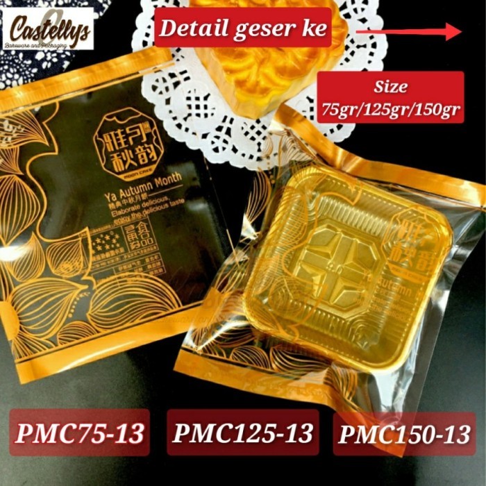

HARGA DISC - Plastik Mooncake 75g PMC 75-13 Cookies Pia Mochi Kue Kering Snowskin