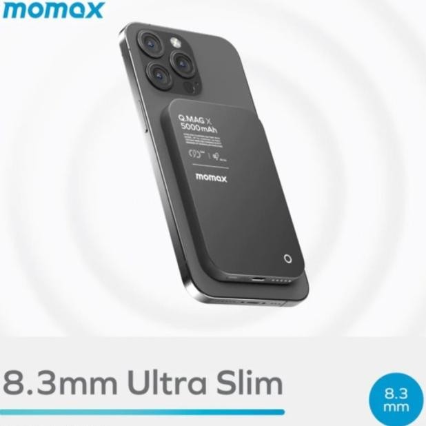 Powerbank Wireless Magsafe Fast Charging Type C Momax Slim Powerbank Magnetic 20000Mah 10000Mah 5000