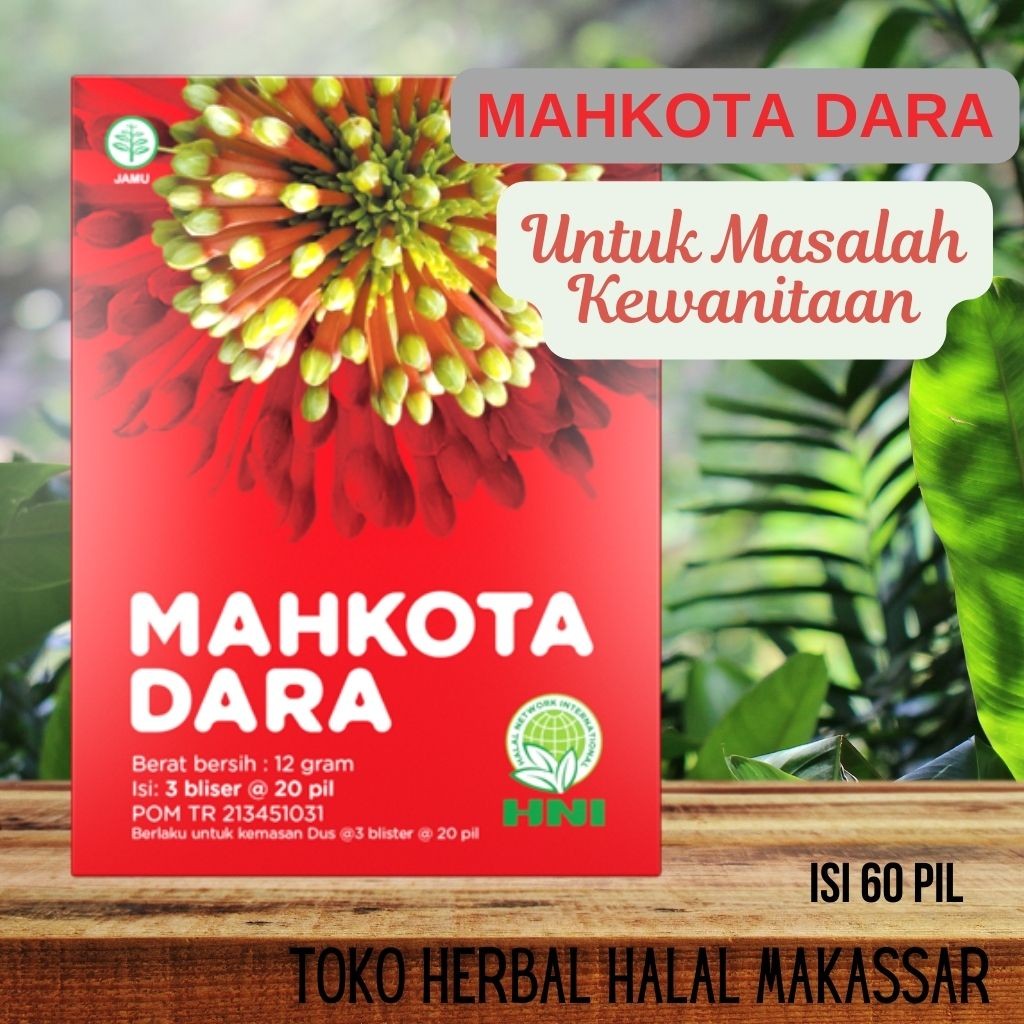 

Mahkota Dara HNI HPAI isi 60 pil Herbal yang baik untuk masalah kewanitaan