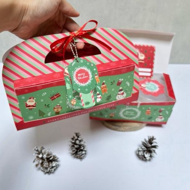 

5 Set Box Jinjing 18.5X9.5X8 Cm 2 Toples 300 400 Ml Joyful Box Natal Christmas Hampers Trend