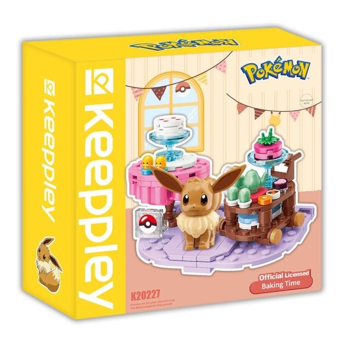 Keeppley Pokemon Baking Time Eevee Original Mainan Brick