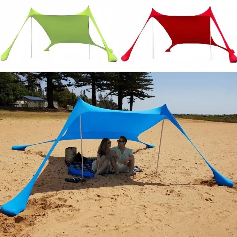 outdoor portable lycra beach canopy portable windproof and sunscreen sun shelter canopy garden house