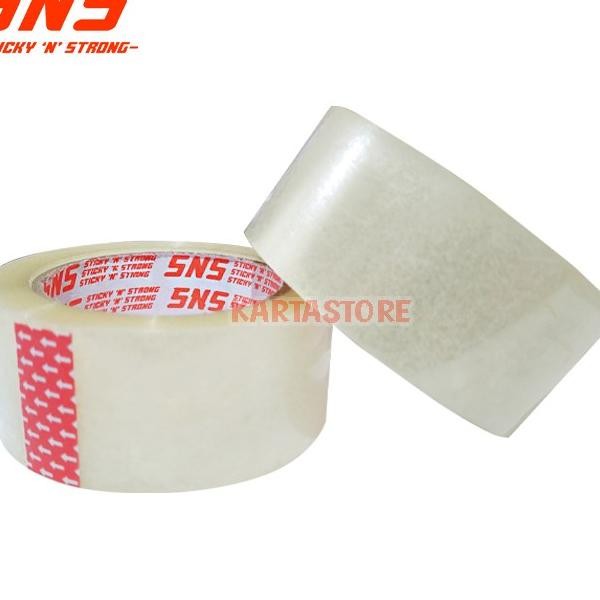 

[ 1 Karton ] Lakban Sns Bening/Coklat 100 Yard Khusus Sameday Instant