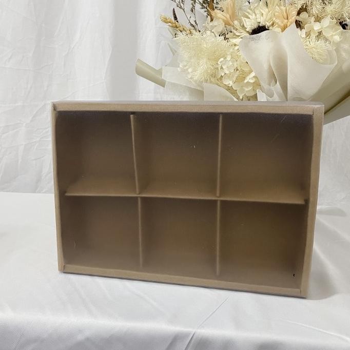 $$$$] Kotak Mooncake Slop Dus Pia Box Nastar Sekat 6 Tutup Mika Slide