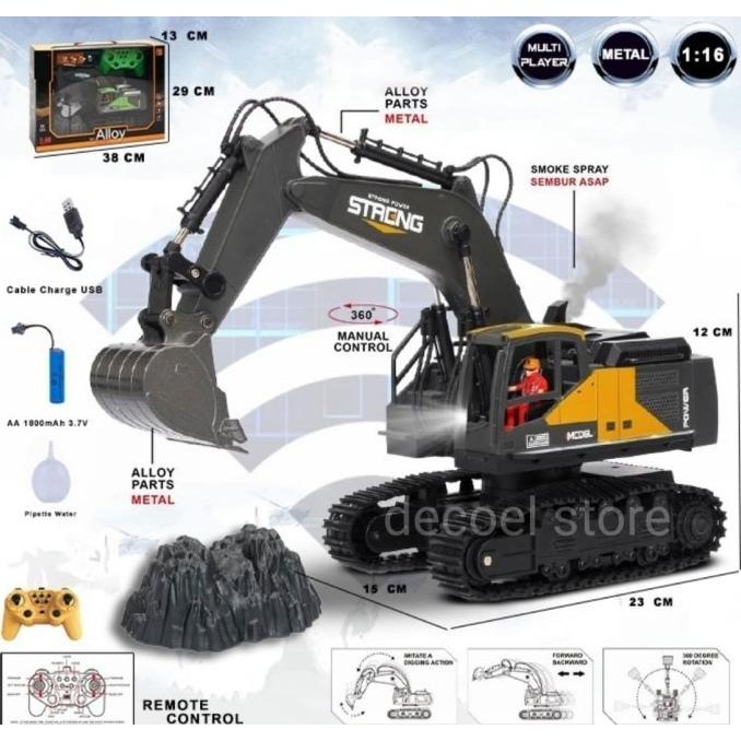 MAINAN RC MOBIL REMOTE KONTROL KERUK BEKO EXCAVATOR EKSAFATOR CAR  ISW