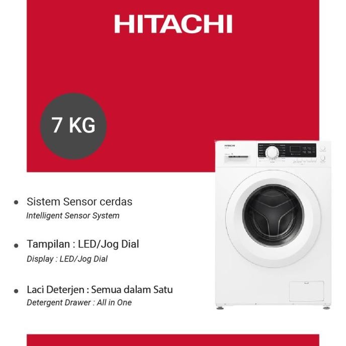 Buruan serbu] MESIN CUCI HITACHI BD70CE MESIN CUCI FRONT LOADING HITACHI 7 KG BD-70CE