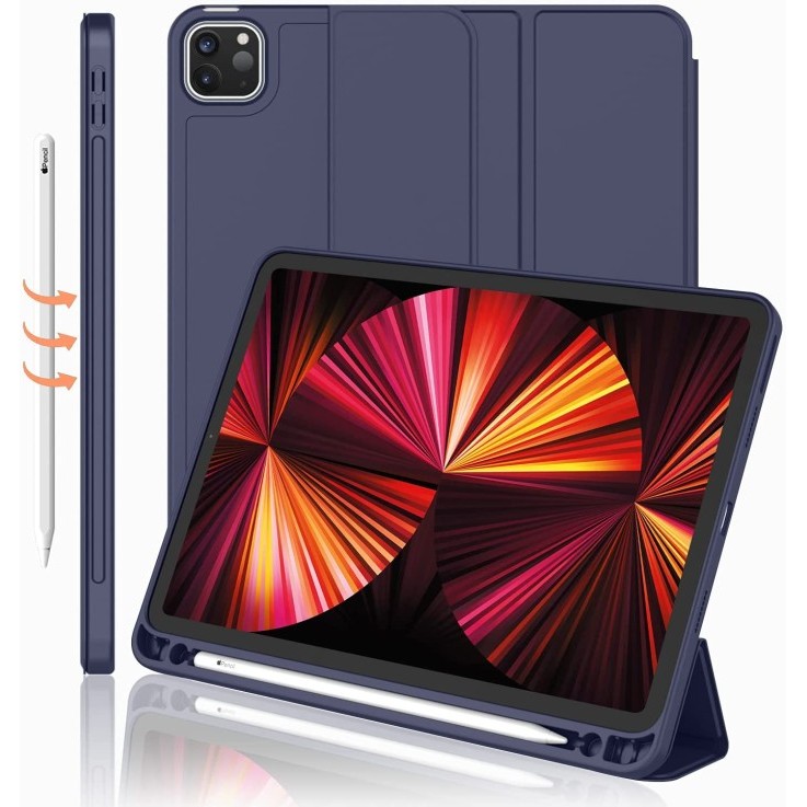 Case ipad pro M1 2021 11 inch 12.9 inch book cover casing ipad