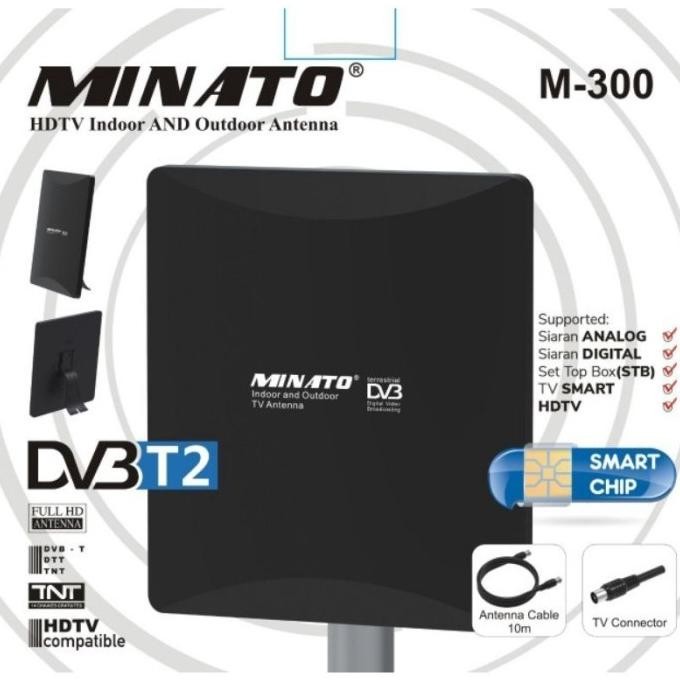 Produk Terbaik] ANTENA TV DIGITAL MINATO M300 ANTENA INDOOR & OUTDOOR