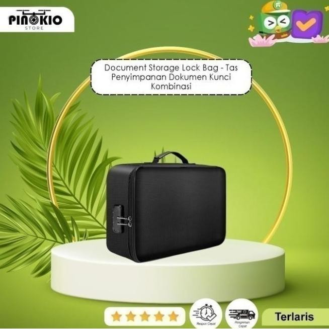 

HIGH QUALITY DOCUMENT STORAGE LOCK BAG - TAS PENYIMPANAN DOKUMEN KUNCI KOMBINASI