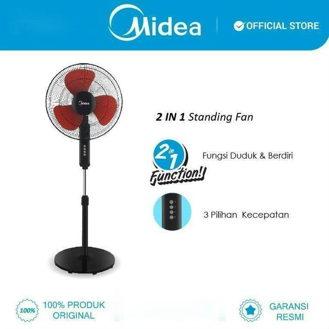 monggo] KIPAS ANGIN BERDIRI MIDEA FS4019K STANDFAN MIDEA FS 4019K 2IN1