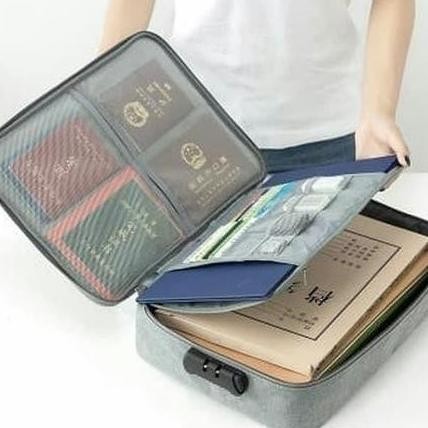 

SALE! TAS DOKUMEN TRAVEL BAG DOCUMENT STORAGE BOX FILE DENGAN PASSWORD