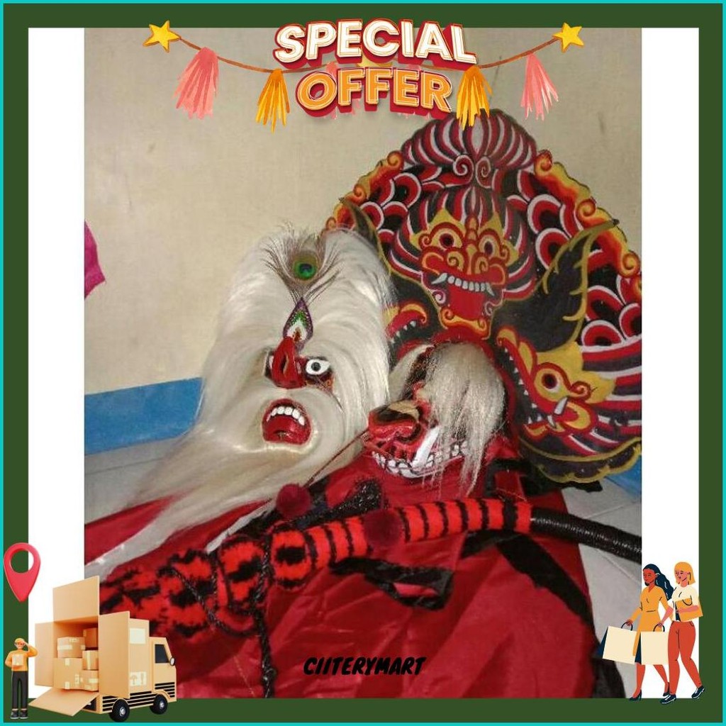 Barongan Devil Barongan Kayu Asli Barongan Anak Barongan Murah Barongan Thik Barongan Uk 14 Barongan