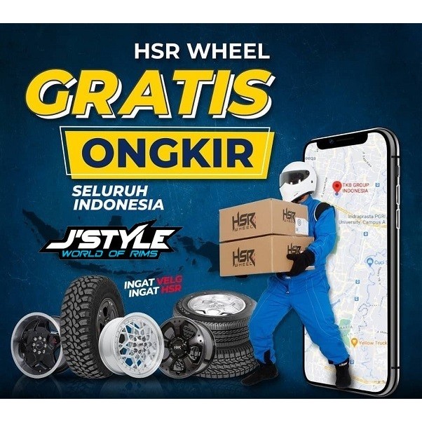 Velg avanza/evalia/xenia/kijang lgx/dll hsr wheel klg ring 14 hitam