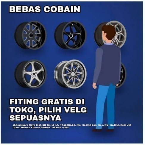 velg mobil sigra, calya, karimun ring 14 velg SERIRIT 11693 HSR