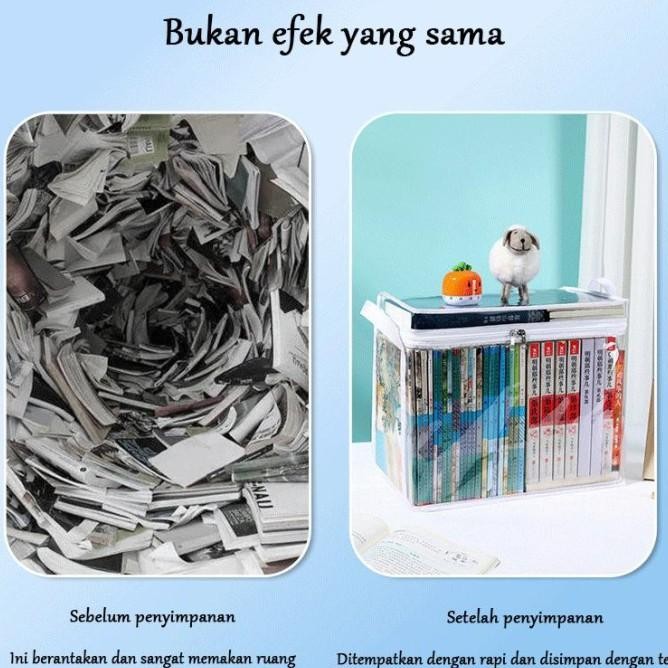 

KENCANG TAS PENYIMPANAN TRANSPARAN /TAS PENYIMPANAN BUKU /TAS DOKUMEN STORAGE BOX/TAS PENYIMPANAN KOMIK /RANSPARAN TEMPAT PENYIMPANAN STORAGE BOX BUKU NOVEL