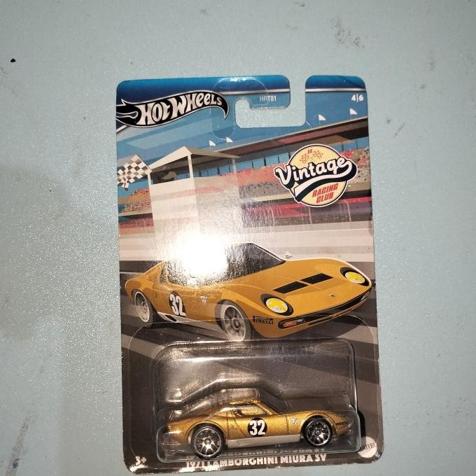 Hot Wheels 1971 Lamborghini  Miura SV Vintage Racing Club