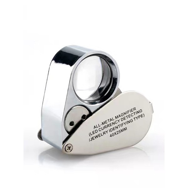

Tai Foxuan Pro HD 40X Fully S Steel Multi Layer Glass Lens Magnifier Tipe Profesional HD 40X All White Steel Multi-Layer Precision Glass Lens Amulet Magnifying Glass |chVk97Eh|