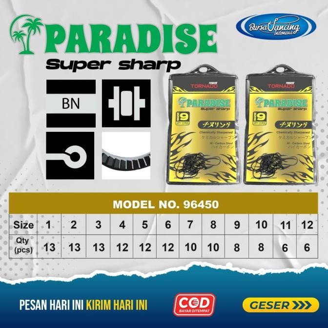 Bundling Tegek Paradise II Zoom & Senar Mono Paradise Predator 150 M