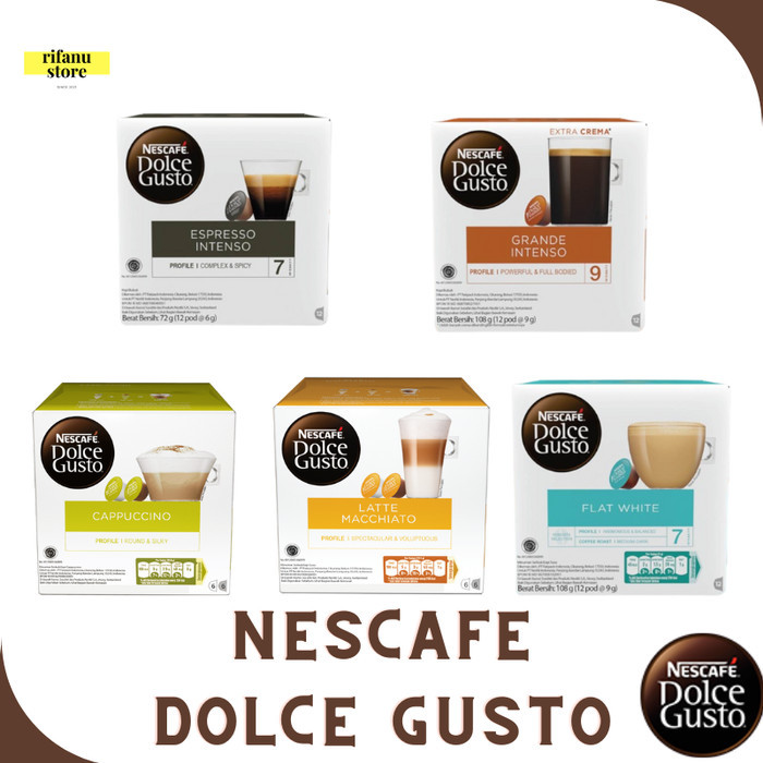 

Terlaris Nescafe Dolce Gusto Capsule Coffee Ndg Original All Varian 1 Box