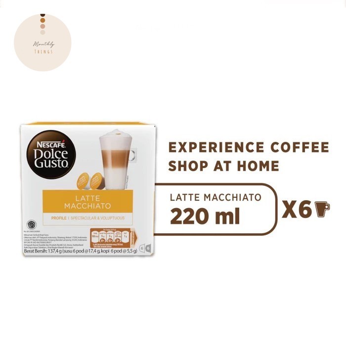 

Termurah Nescafe Dolce Gusto Latte Macchiato 12 Capsule Coffee Kopi Kapsul