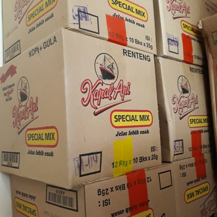 

Cuci Gudang Kapal Api Spesial Mix 1 Dus Isi 12 Renceng / Kopi Bubuk Saset + Gula