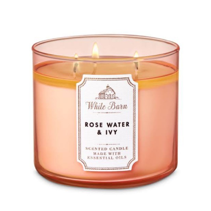 ROSE WATER & IVY ( LILIN AROMATHERAPY / AROMATERAPI / 3 - WI CANDLE