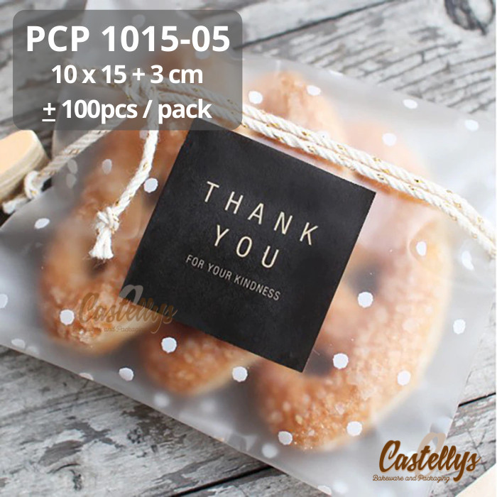 

NEW Plastik Cookies Perekat PCP 1015-05 Polkadot Roti Kue Kering Bolu