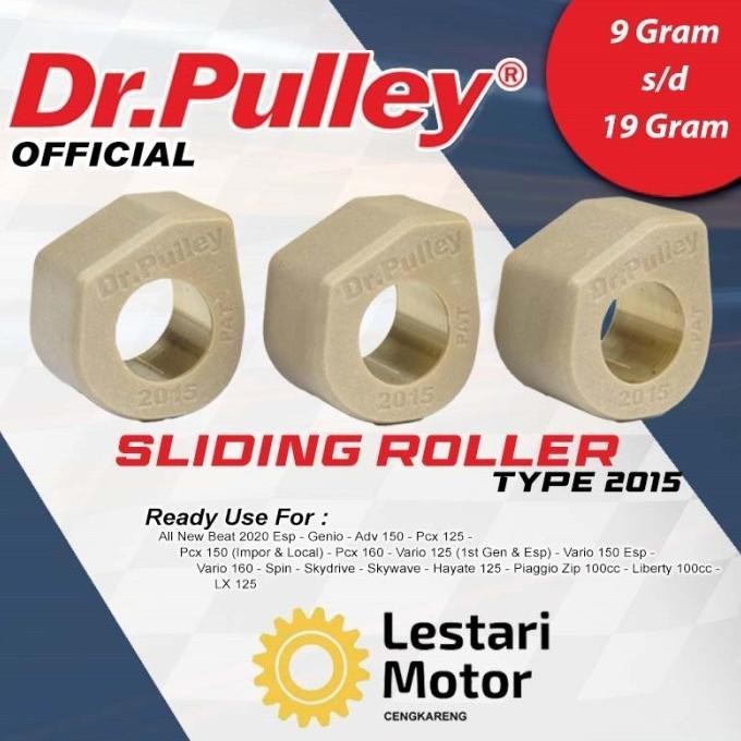 SLIDING ROLLER DR PULLEY 2015 Beat Deluxe 2020 Genio Scoopy New 2020