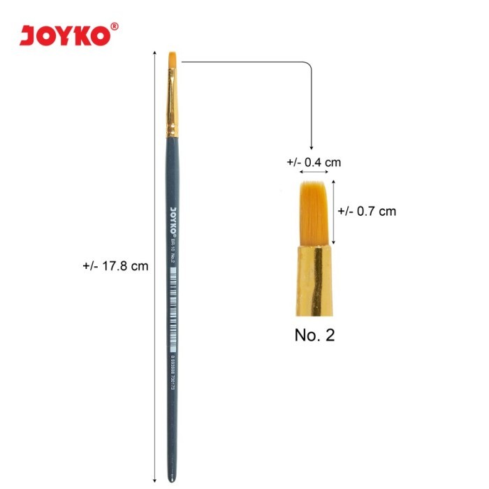 

TERMURAH - Brush / Kuas Cat Air / Cat Minyak / Lukis / Acrylic Joyko BR-10 No.2