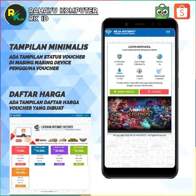 Paket Alat Usaha Wifi Sistem Voucher Mikrotik RB750Gr3 + EAP 110 Omni