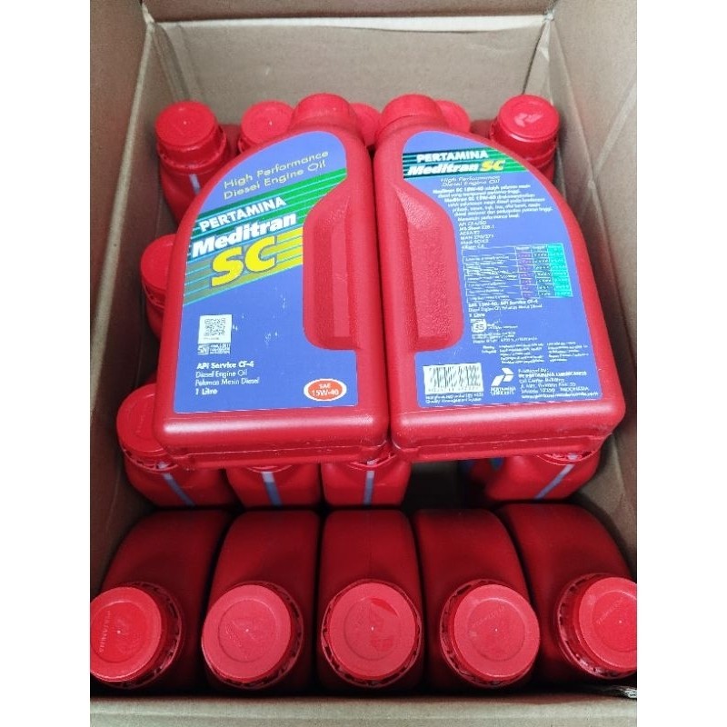 Oli Pertamina Meditran SC 1L | (1 DUS - Isi 20 pcs)