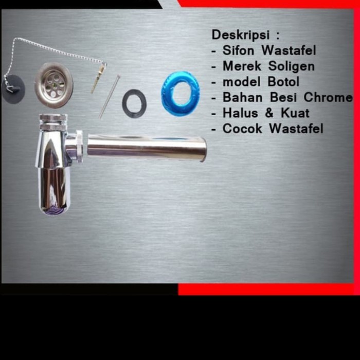 Sifon Lurus / Saringan Wastafel Cuci Tangan / Sifon Botol SOLIGEN