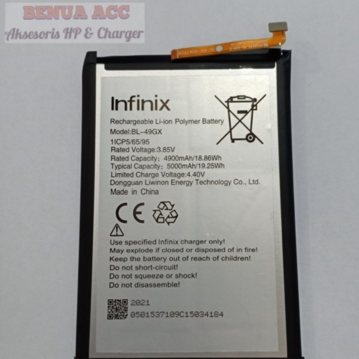 Baterai Batre Infinix Hot 11S NFC BL-49GX Original