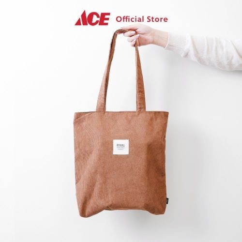 Ataru Tote Bag Corduroy - Cokelat