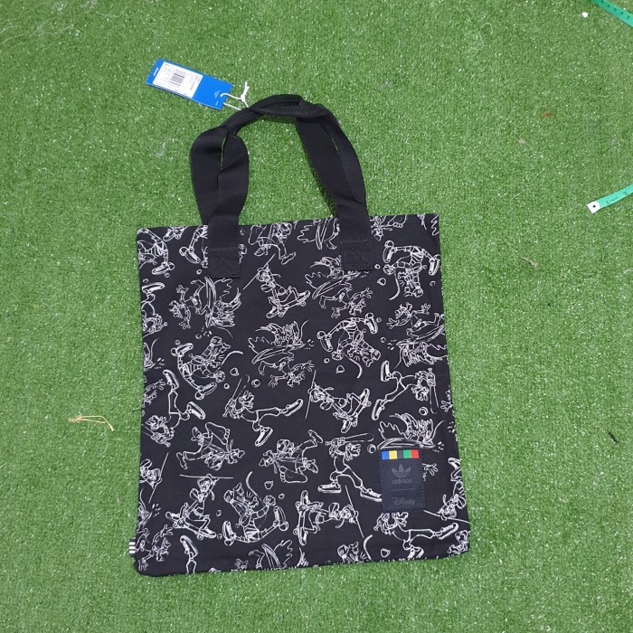 Adidas original goofy shopper bag canvas navy bnwt resmi