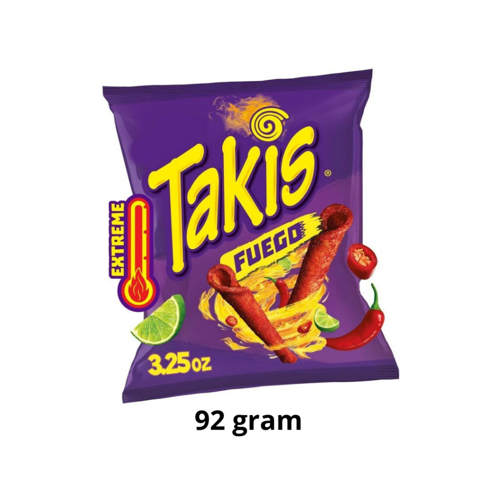 

Takis Fuego Sna Import Hot Chili Pepper & Lime Rolled Tortilla Chips 92,3 gram