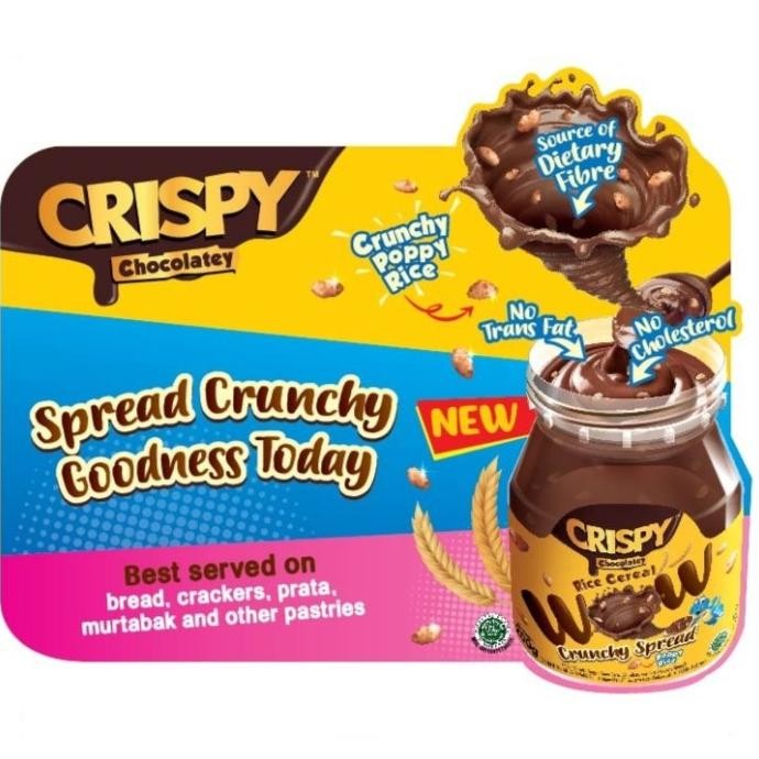 

Selai Coklat Crispy Chocolatey Crunchy Spread 350G
