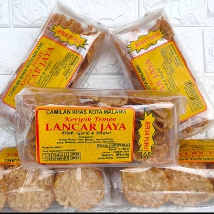 

TERPERCAYA Keripik tempe original Lancar Jaya khas Malang