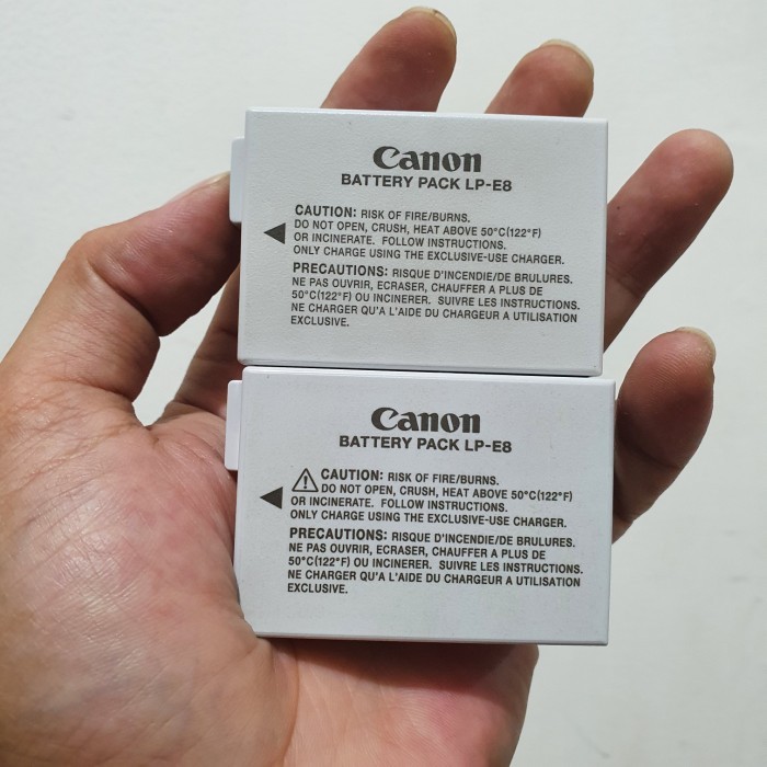 Baterai Lp-E8 Ori Copotan For Canon 550D, 600D, 650D, 700D (Second)