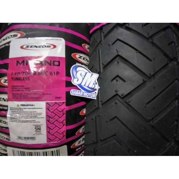 Ban Zeneos Milano 140/70-13 Ban Tubeless Belakang Honda ADV 150 / 160