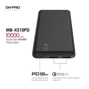 TERMURAH - Powerbank onpro mb-xs10PD qc 3.0 pd 18w