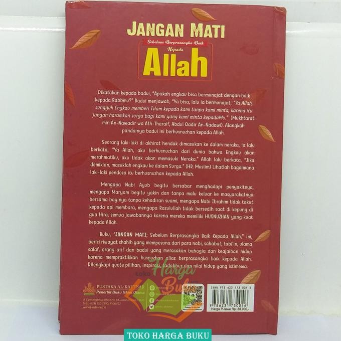 

Promo Jangan Mati Sebelum Berprasangka Baik Kepada Allah Pustaka Al-Kautsar