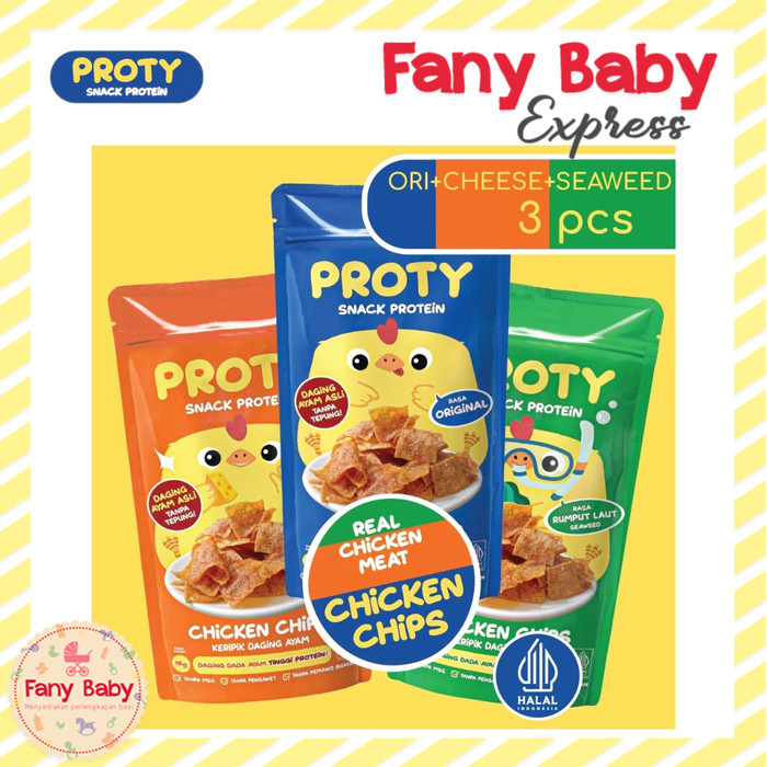 

TERMURAH PROTY SNACK PROTEIN CHICKEN CHIPS 18GR