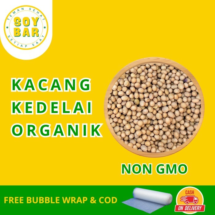 

TERPERCAYA Kacang Kedelai NON GMO Soybar (500g, 1kg, 1,5kg)