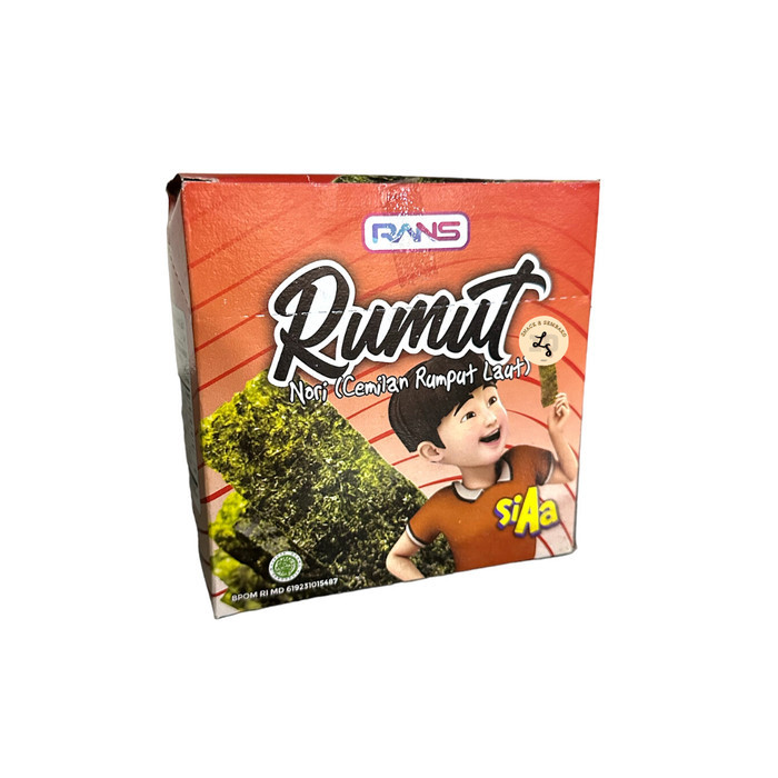 

MURAH Rumut Nori Cemilan Rumput Laut RANS 1 Pack Isi 12 pcs